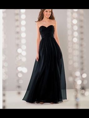Jasmine Strapless Black Sweetheart Evening Gown size 10 nwt